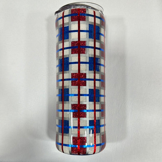 Red, White And Blue Plaid