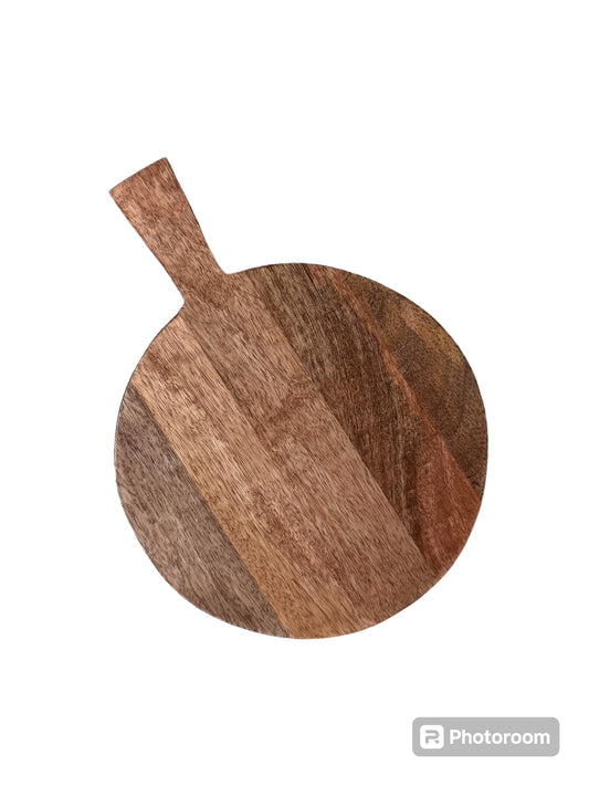 Round Circle Cutting Board with Handle