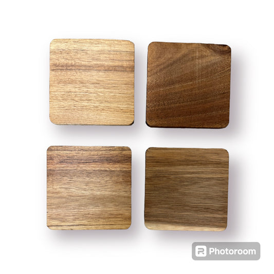 Wood Coasters ( Set of 4 )