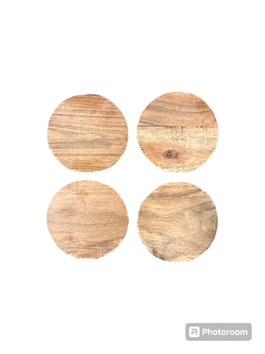 Round Wood Coasters