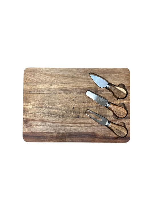Large Cutting Board With Utensils