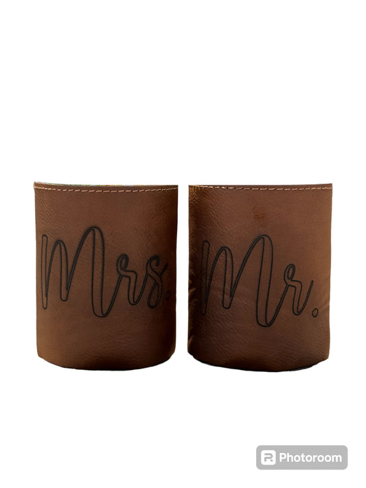 Leather Can Koozies